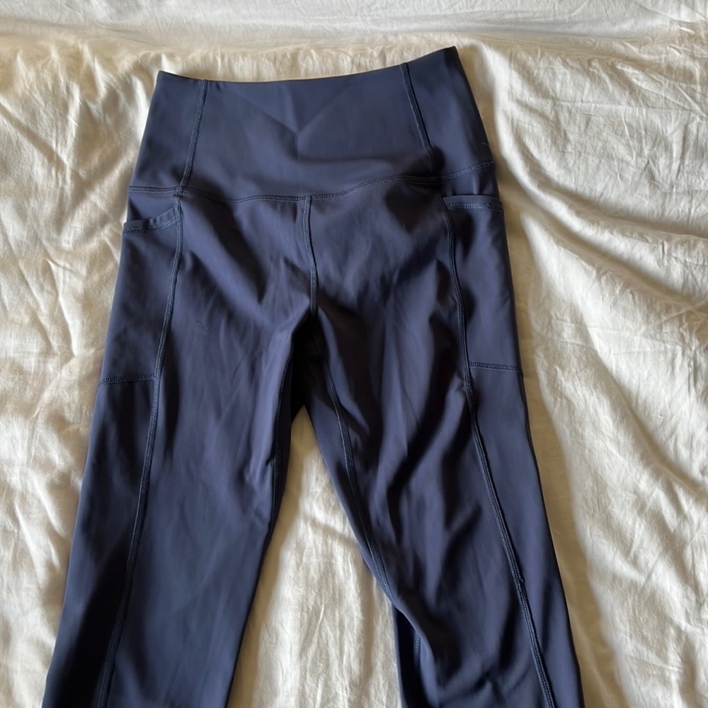 blue 7/8 leggings